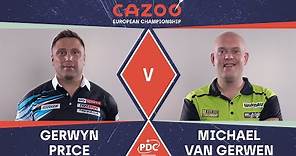 ABSOLUTELY INSANE GAME! Price v Van Gerwen | 2021 European Championships