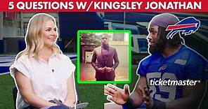 5 Questions With Kingsley Jonathan! | Buffalo Bills