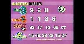 New Jersey Lottery - NJ Lottery Results (2000)