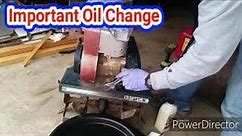 Rototiller oil change | Tilling the soil for my spring garden