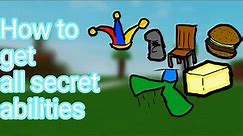 Ability Wars | How to get all secret ability (OUTDATED)