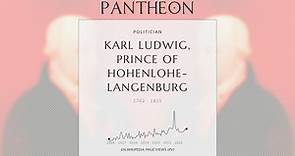 Karl Ludwig, Prince of Hohenlohe-Langenburg Biography - Prince of Hohenlohe-Langenburg