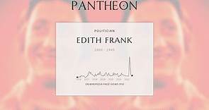Edith Frank Biography - Mother of Anne Frank (1900–1945)