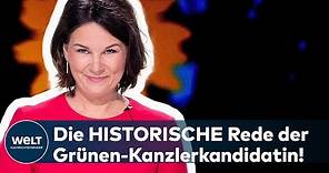 ANNALENA BAERBOCK: Die komplette Rede der frisch gekürten Kanzlerkandidatin auf dem Grünen-Parteitag