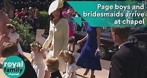 Prince George and Princess Charlotte among page boys and bridesmaids
