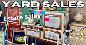 YARD SALES | Estate Sales | thrift with me | youtube