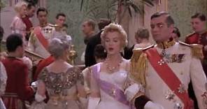 Marilyn waltzes with Laurence Olivier in 'The Prince and the Showgirl'