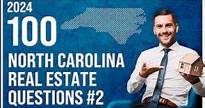 North Carolina Real Estate Exam 2 2024 (100 Questions with Explained Answers)