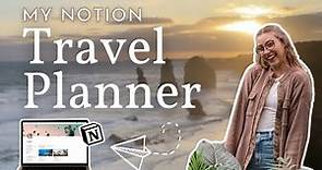 My Essential Notion Travel Planner ✈️ digital travel journal + trip planning