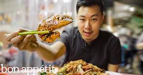 We Tried the Most Famous Street Seafood in Hong Kong | Street Food Tour with Lucas Sin | Bon Appétit