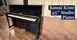 Kawai K200 45" Studio Piano | Kawai Upright Piano Demo and Review | Family Piano Co.