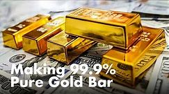 🏅Pure Gold Bars Manufacturing process - Melting Pure Gold Factory - Gold Mint
