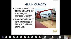Bale Capacity ,Grain Capacity & Stowage Factor | ARI