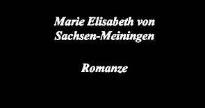 Marie Elisabeth von Sachsen-Meiningen, Romanze