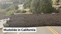 Mudslide closes California road