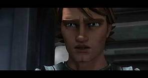 Anakin saves Ahsoka - Star Wars The Clone Wars