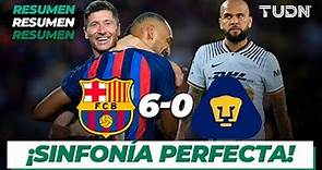 Resumen y goles | Barcelona 6-0 Pumas | Joan Gamper 2022 | TUDN