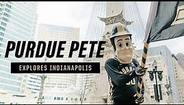 See Purdue Pete explore Purdue University in Indianapolis and its city