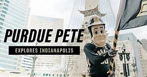 See Purdue Pete explore Purdue University in Indianapolis and its city