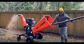 Wood Chipper Shredder Review: How it Works with 6-Inch Branches and Trees