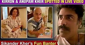 Kirron Kher Looks Weak And Unrecognizable In Live Chat Video With Anupam Kher And Son