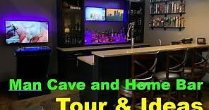Man Cave Tour and Home bar tour - Man Cave Ideas