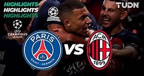 Paris Saint Germain vs Milan - HIGHLIGHTS | UEFA Champions League 2023/24 | TUDN