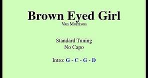 Brown Eyed Girl - Easy Guitar (Chords and Lyrics)