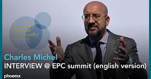 INTERVIEW: Charles Michel (President of the European Council) @ EPC summit - 05.10.23 (english OV)