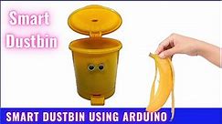 how to make smart dustbin arduino project