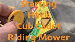 How to Jump Start Your Cub Cadet Riding Mower When It Won't Start! [Cub Cadet Troubleshoot]