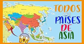✅✅✅PAÍSES y capitales de ASIA - MAPA político de ASIA