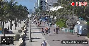【LIVE】 Webcam Hollywood Beach Broadwalk - Florida | SkylineWebcams