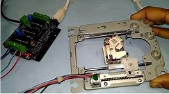 Take out DVD Drive Stepper motor mechanism Wiring Test run