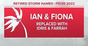 Ian, Fiona join list of retired hurricane names