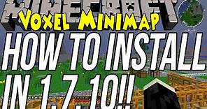 How To Install Zan's Minimap/Voxel Minimap In Minecraft 1.7.10