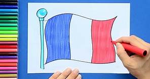 How to draw the National Flag of France