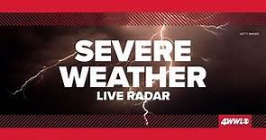 Live Radar: Severe weather moving into Southeast Louisiana