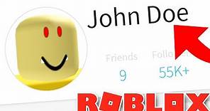 Do NOT Add JOHN DOE Account as a Friend in Roblox!!!