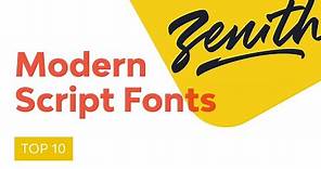 10 Top Beautiful Modern Script Fonts