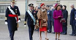 Los reyes de Suecia reciben con honores al rey Felipe VI y a la reina Letizia
