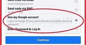 Facebook Login Way Use my Google account || Log in to Google (if you aren't already) quickly Reset