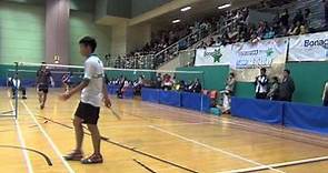 2014/15 全港學界精英羽毛球比賽 男單決賽 All hong kong schools jing ying badminton tournament MS Final 梁嘉祐 鄧凱傑