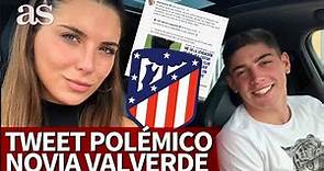 Mina Bonino, novia de Valverde, infravalora al Atleti en Twitter y se monta el lío en redes...