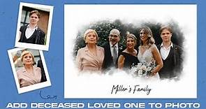 Family Portrait From Different Photos | Add deceased loved one to photo | Family Portrait