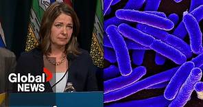 Calgary E. coli outbreak: Emotional Alberta premier promises $2,000 for each child affected | FULL
