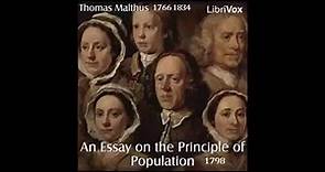 An Essay on the Principle of Population, Malthus 1798