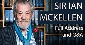 Sir Ian McKellen | Full Address and Q&A | Oxford Union