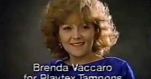 Playtex Tampons Commercial 1985 Featuring Brenda Vaccaro