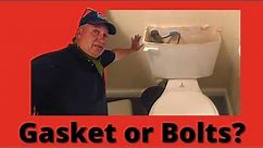 What's Leaking How to Replace Toilet Tank Gasket & Bolts